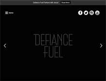 Tablet Screenshot of defiancefuel.com